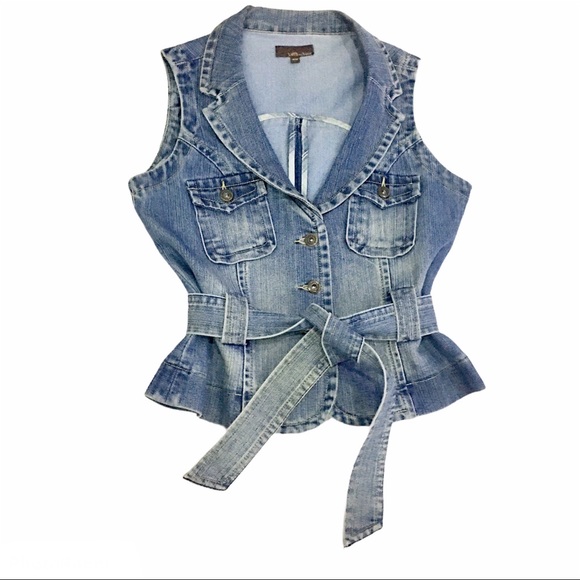 UB Jeans sleeveless denim jacket medium - Picture 5 of 9